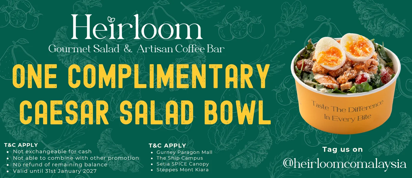 Heirloom voucher: one complimentary Caesar Salad Bowl